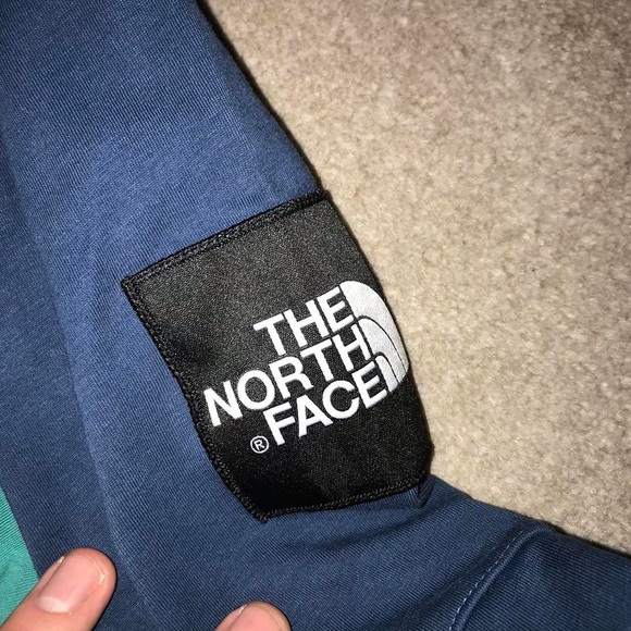 The north face hoodie turquoise and blue north face hoodie men’s size XS - Picture 2 of 4